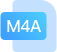 支持m4a格式