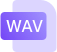 支持wav格式